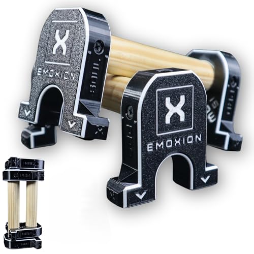 Emoxion Barras Paralelas Calistenia Profesionales, Ideales Para Calistenia En Casa Soporte De Flexiones Entrenamiento Funcional Y Ejercicios De Gimnasia Artística. Version Nemexis (NEGRAS)