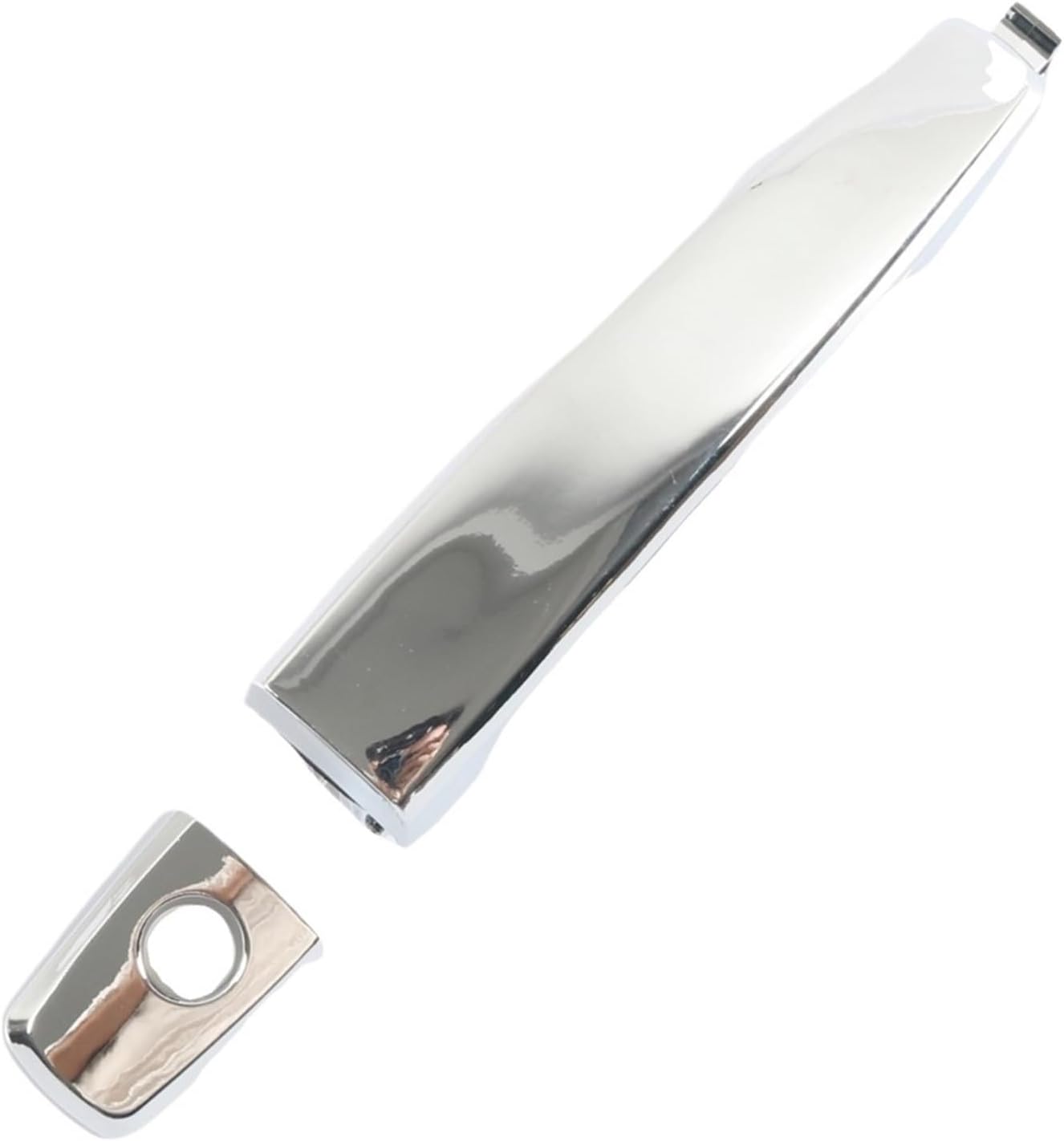 Grab Handles Fit for Chevy Captiva Sport Aveo Door Outer Handle Cover Front Left/Right/Rear Chrome Black ABS Fit for Saturn Vue Universal(Black Without Holes)