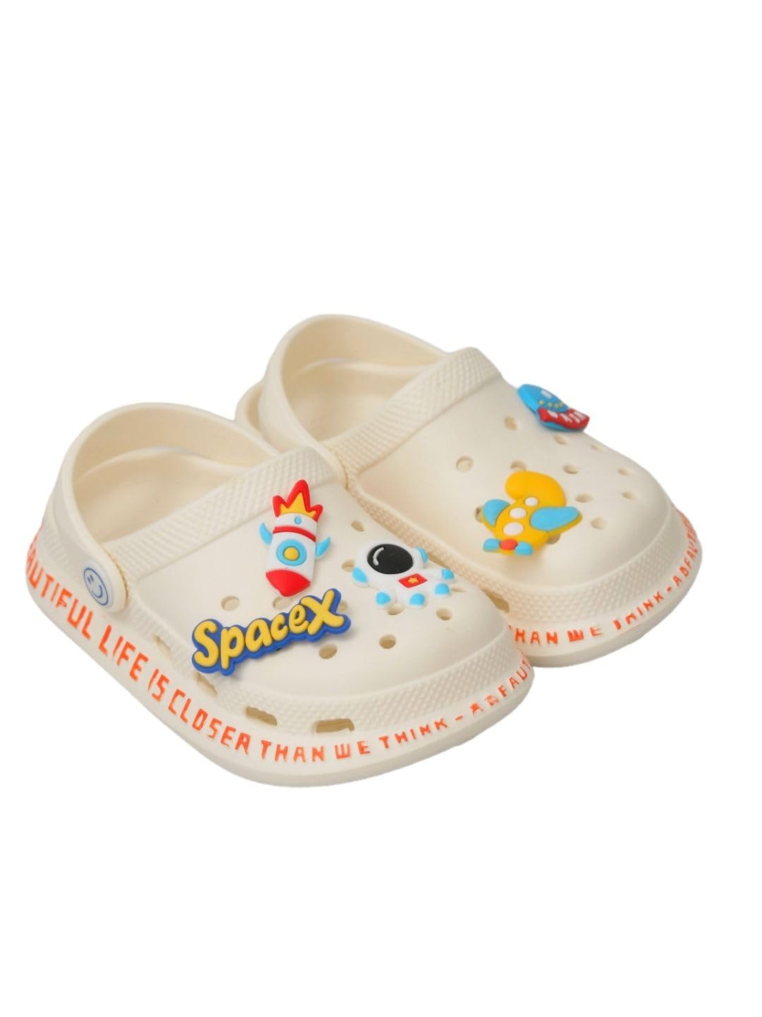 Yellow Bee Space Theme Motif Clogs for Boys, White, 1, 7.5-8 Years (B0CMQR7QLF) Amazon Price History, Amazon Price Tracker