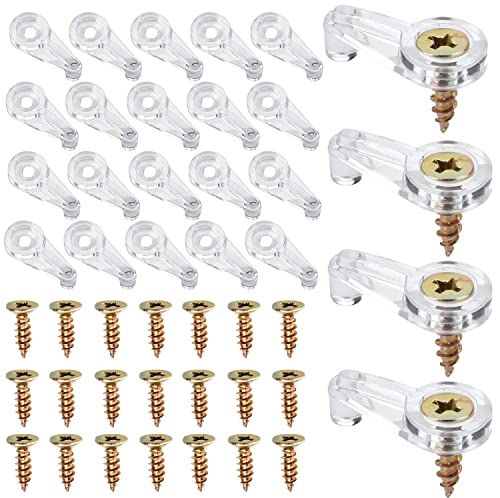 Cocina, Kitchen Paquete de 200 clips de retención de vidrio para ventana, clips de vidrio de 4 a 5 mm, clips de vidrio para gabinetes con tornillos para fijar puertas de...