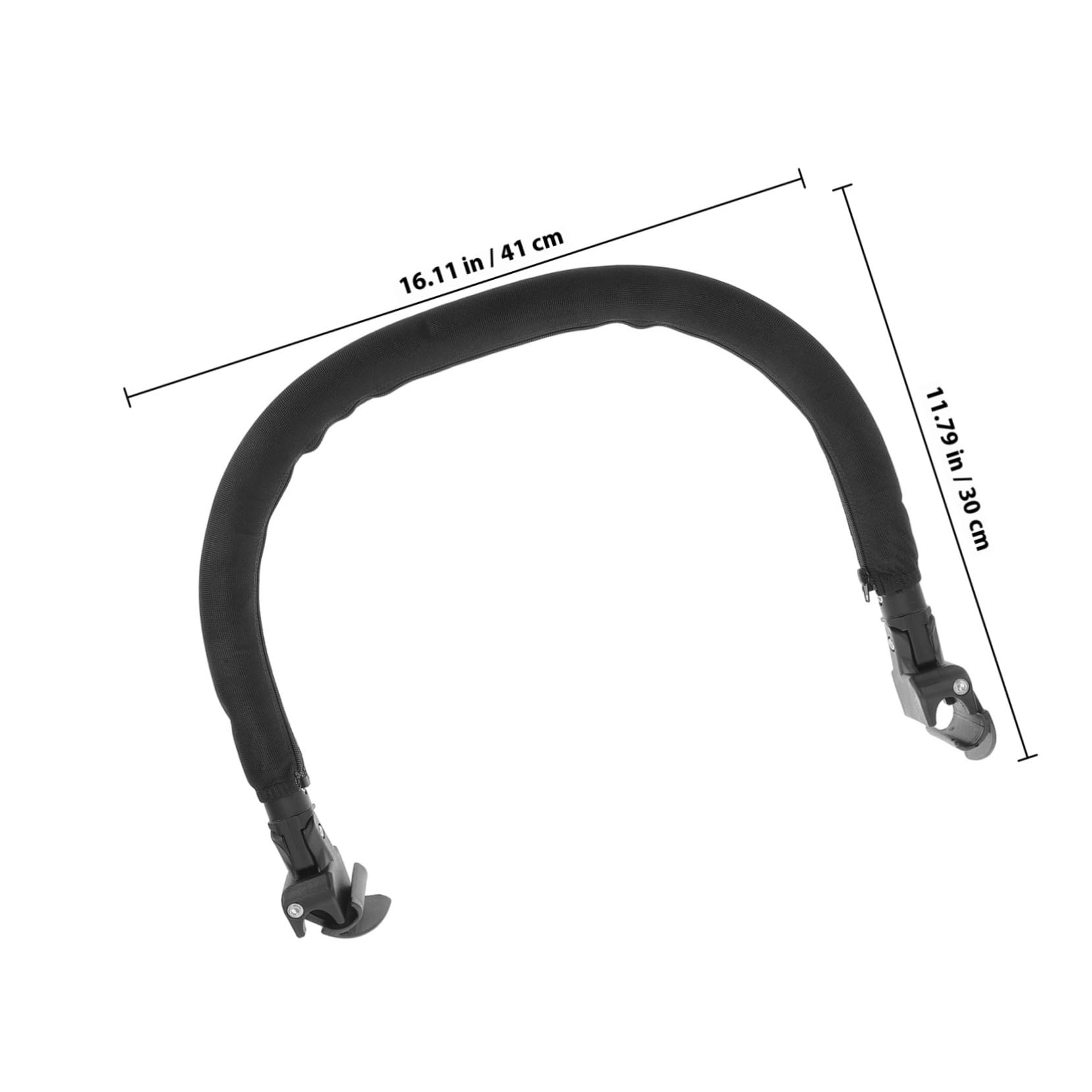ORFOFE Maniglia per Passeggino Ragazzo Ragazza e Ragazzo Ragazza in Metallo Schiuma, Facile Installazione e Comoda, Accessorio di Protezione per Passeggino da Viaggio Nero