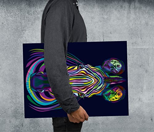 RNK 45365 - Portfolio Folder Neon 44 x 62 cm DIN A2 with Black Fastening Band Pack of 1, gray - Image 4