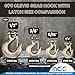 Mega Cargo Control Forged Steel Clevis Hooks, 1/2