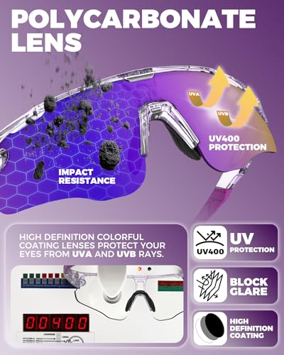 Image of Photochromic Sunglasses for Men Women, Transition Sunglasses for Cycling | Lightweight TR90 Frame, UV Protection, Photochromic Lens, Adjustable Nose Pad, Ideal for Cycling Driving Mtb Running