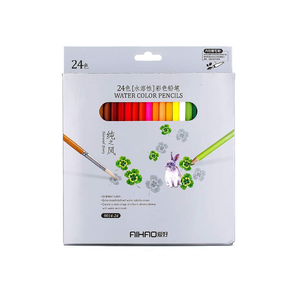 Rong Tian X water soluble color pencil with 24 colors is suitable for painting, filling and painting