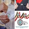 Janinka 24 Pcs Silver Blue Faux Turquoise Round Conchos Sunflower Decorative for Leather Craft Buckle Small Metal Rustic Sunflower Western Buttons Screw Back Buttons Replacement for DIY Leather Belt #4