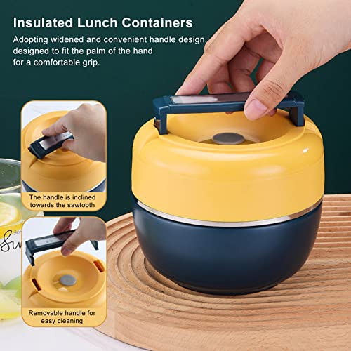Termo para comida infantil de 0.8L ideal para el colegio y excursiones con doble compartimento 4