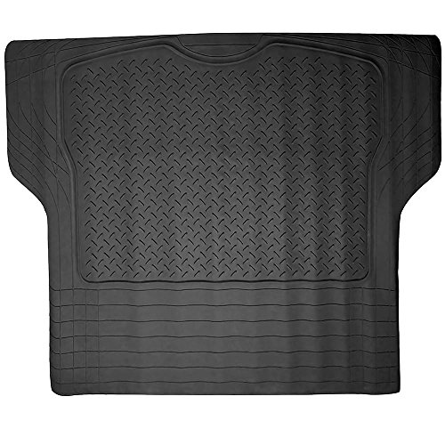 ECCPP Trunk Cargo Floor Mats for SUV Van Truck All Weather Rubber Black Auto Liners