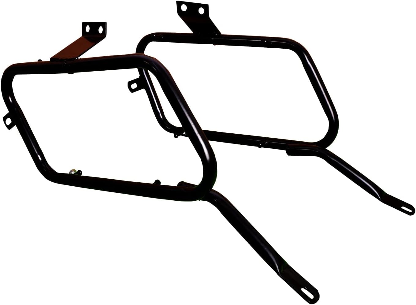 Combo for Dominar 400 Adjustable Backrest with Carrier + Side Saddle Stay with Luggage Rack Compatible with Bajaj Dominar 400 - Black