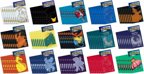 Pochettes pour cartes Pokémon – 1 paquet de 65 pochettes Elite Trainer (un paquet, motif aléatoire) + x TitanCards® Toploader