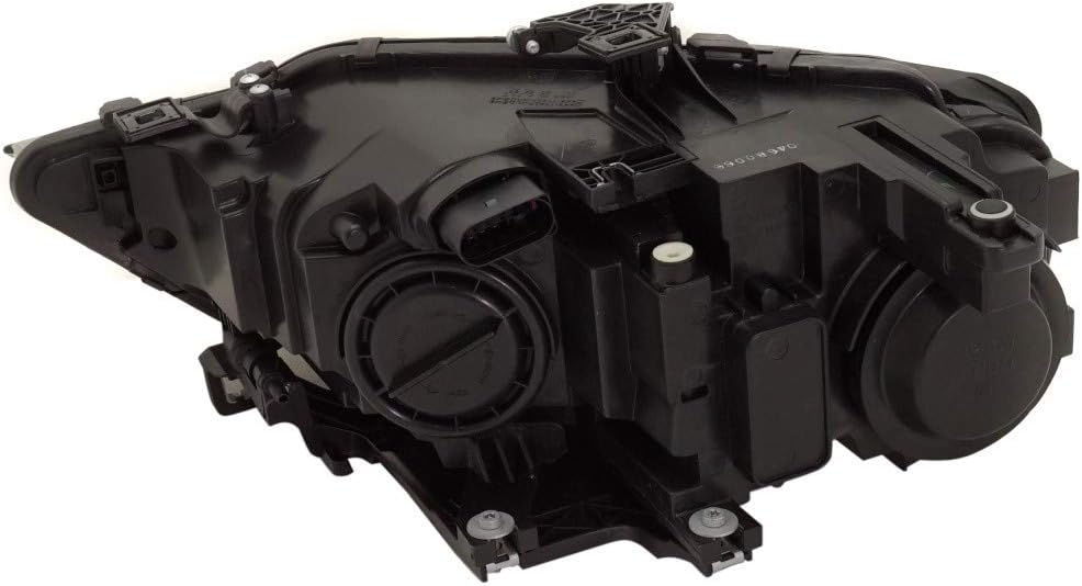 CarLights360: For 2013 2014 2015 2016 Audi A4 Headlight Assembly Passenger Side w/Bulbs Black Housing DOT Certified For AU2503175