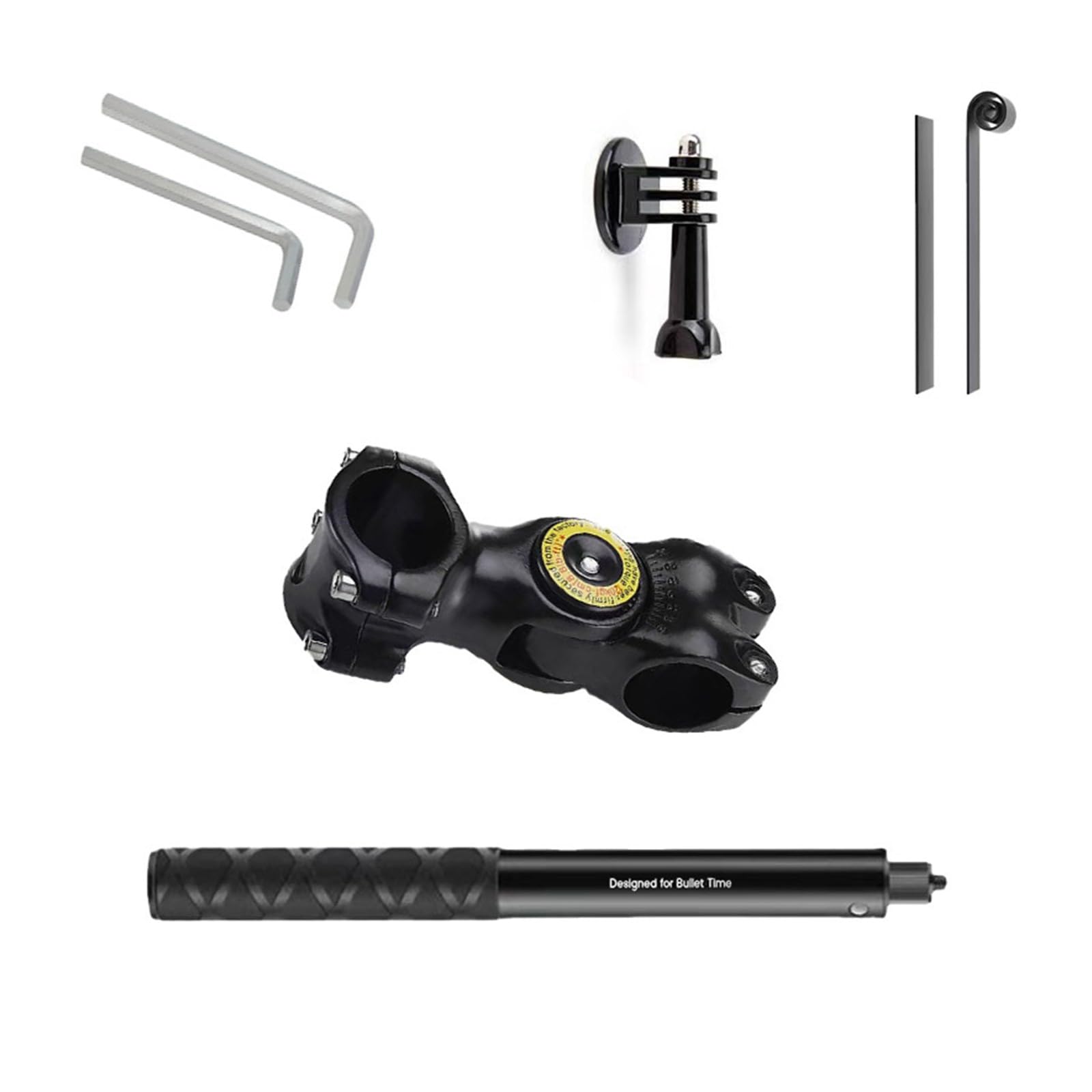 Soporte giratorio para cámara de motocicleta y ciclismo, para cámaras de acción de aventura, montaje en manillar, accesorio de seguimiento