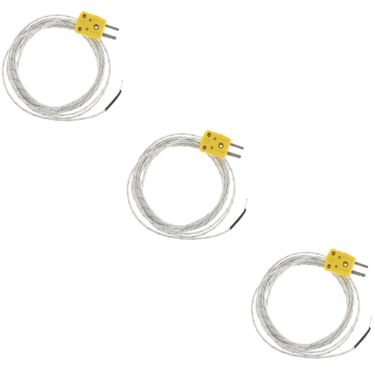 NUOBESTY 3 Set Cavo Per Termocoppia Tipo K Da Prolunga Per Temperatura Misurazione Da Compatibile Con Da Alta Precisione Per Applicazioni 5 Pezzi*3