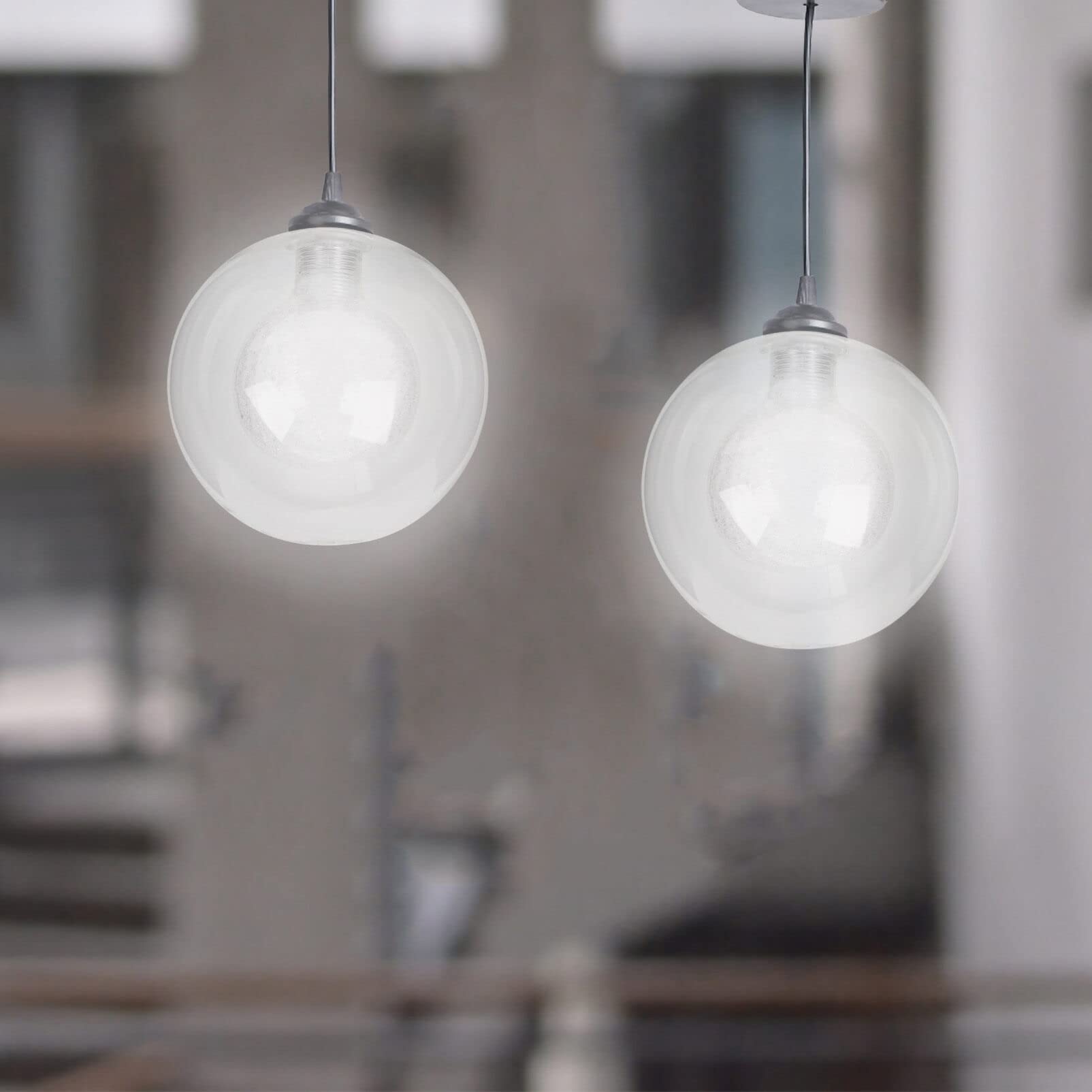 DOITOOL Paralume Sostitutivo In Acrilico Trasparente – Globo Sferico Da 150 Mm Per Lampade Da Soffitto, Lampadari E Ventilatori - 3