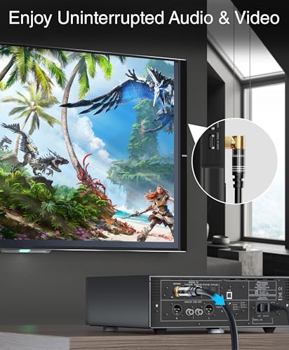 Câble coaxial BlueRigger résout les pertes de signal TV 15FT