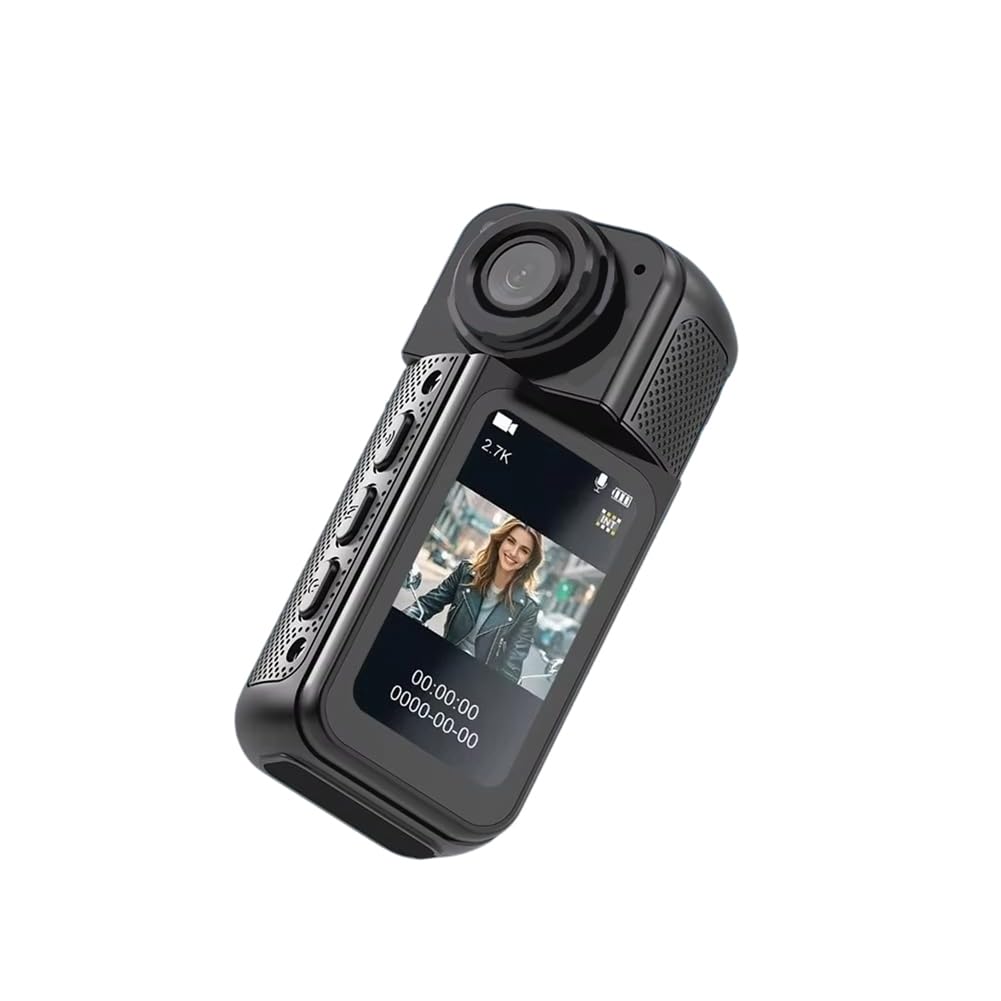 Mini Pocket 2.7K Action Camera 1080P Cam with WiFi 180° Wide Angle Thumb Camera for Travel Bike and Vlogging 128G-image-33