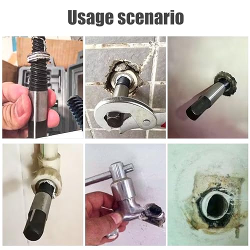 OMIGA 6 Stück Schraubenausdreher Set Schraubenausdreher Profi Linksausdreher Set Kohlenstoffstahlmaterial Zum Entfernen BeschäDigter Schrauben Rohre