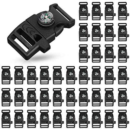 Boucles de boussole Jexine pour paracorde et équipement de voyage, survie d'urgence outdoor