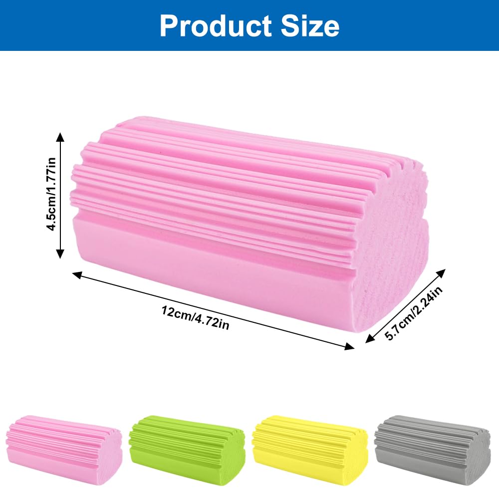 Spugne per la polvere, 6 pezzi, Damp Duster Spugna riutilizzabile, multifunzione, per finestre, persiane, ringhiere, divani