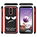 RioGree for LG Stylo 4/LG Stylo 4 Plus/Stylo 4+/Q Stylus 4 Phone Case with Screen Protector Cell Cover Skin Protective for Women Men, Red