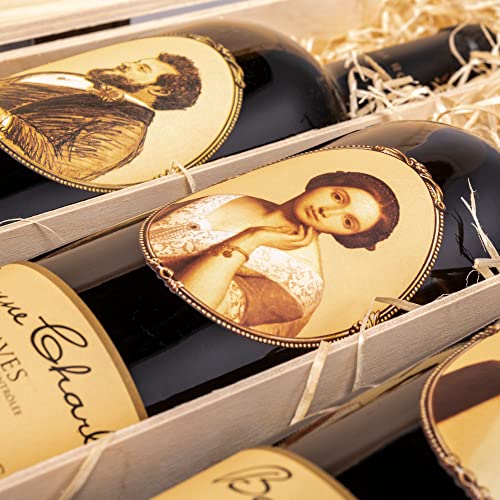 Baron-Philippe-de-Rothschild-Wein-Geschenk-Set-Barons-et-Baronne-wertvoller-Bordeaux-in-edler-Vintage-Holzkiste-3-x-075-l-Luxusgeschenk-fuer-Kenner-und-Geniesser