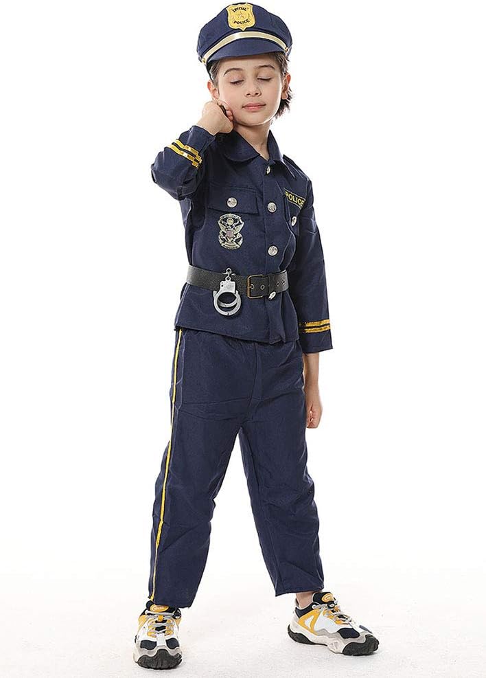 Amazon Co Jp 警察官 ポリス お巡りさん 警察 コスプレ衣装 制服 子供 キッズ ハロウィン コスチューム M 1 130cm ホビー 通販
