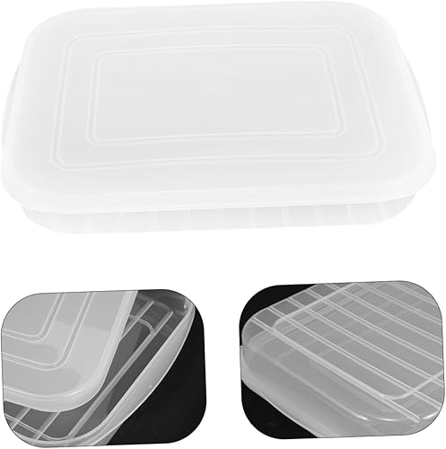 Miniatura 9 de Kichvoe 3 recipientes fríos transparentes para refrigerador, caja de almacenamiento de alimentos reutilizable para tocino, camarones, pescado y