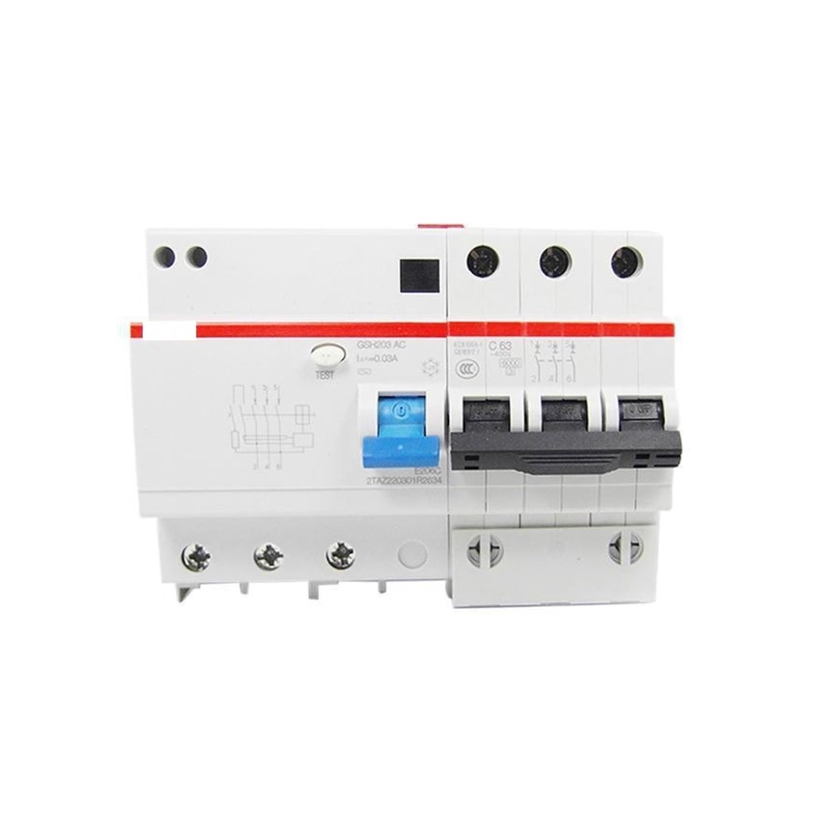 Disjoncteur GSH203 A S-C63/0.1 pour la protection de votre réseau électrique triphasé