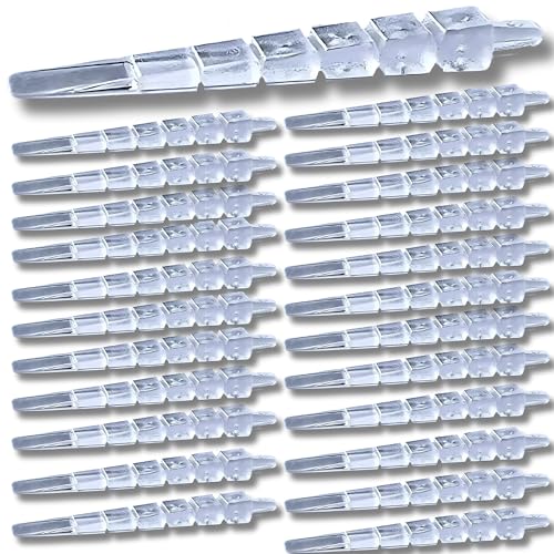 Tweekers Transparent Shims – Invisible Precision Leveling Wedges for Cabinets, Baseboards, Countertops &amp; Toilets – Professional Finish Carpentry Tool – Interior Home Install – 24 Pack