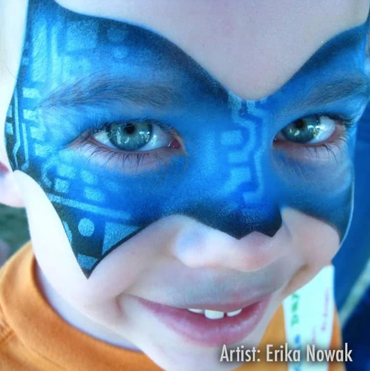 Face Painting Stencil - StencilEyes Hero Mask - Hero/Villain Face Mask