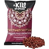 A Kilo of Spices | Red Skin Peanuts 1 KG - Unroasted, Unsalted Red Crunchy Nuts Fresh & Delicious Whole Raw Peanuts, Used in Asian, African and Caribbean Cuisine