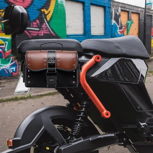 Bolsa para parabrisas de moto con compartimento impermeable para herramientas 3