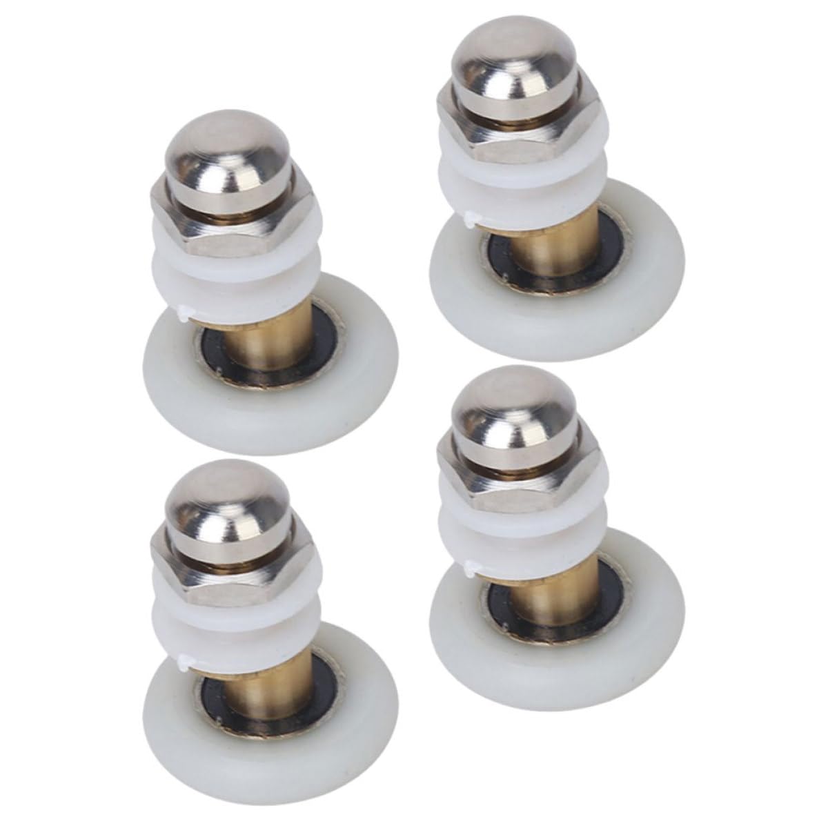 Rodillos para puertas de ducha con eje grande pack de 4 poleas para mamparas