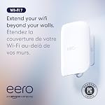 Amazon eero Outdoor 7 dual-band mesh wifi router (newest model), Weatherproof rating of IP66, Coverage up to 1,390 m² outdoors, 1-pack, Includes 30W PoE+ adaptor