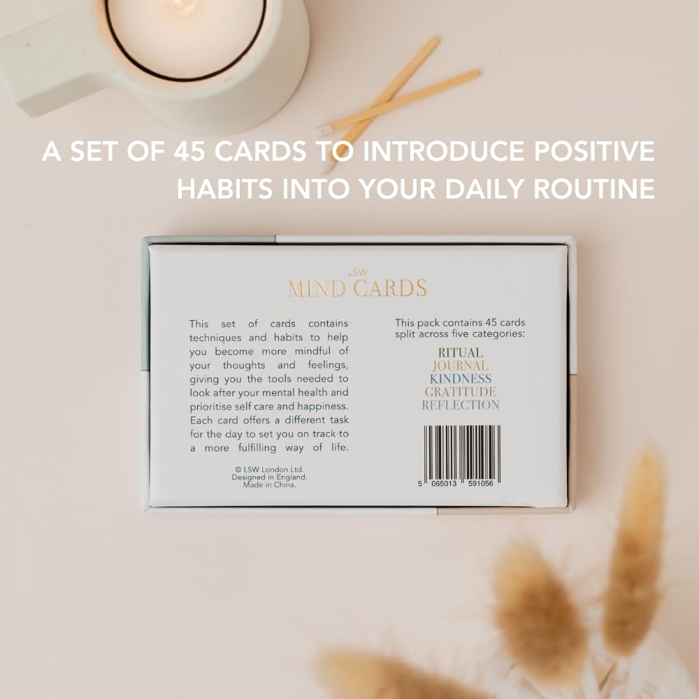 Carte mentali 45 carte per rituali quotidiani gratitudine e diario per uomini e donne semplici passaggi per abitudini positive cura di sé per vite e carriere impegnate
