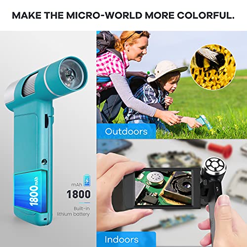 Andonstar AD203 Handheld-Digitalmikroskop, tragbares Taschenmikroskop mit 4-Zoll-Bildschirm für Kinder und Erwachsene… – Bild 6