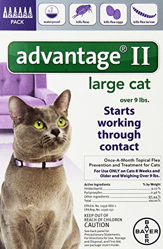 Advantage Flea Control for Cats and Kittens Over 9 lbs 6 Month Supply - Thumbnail 2