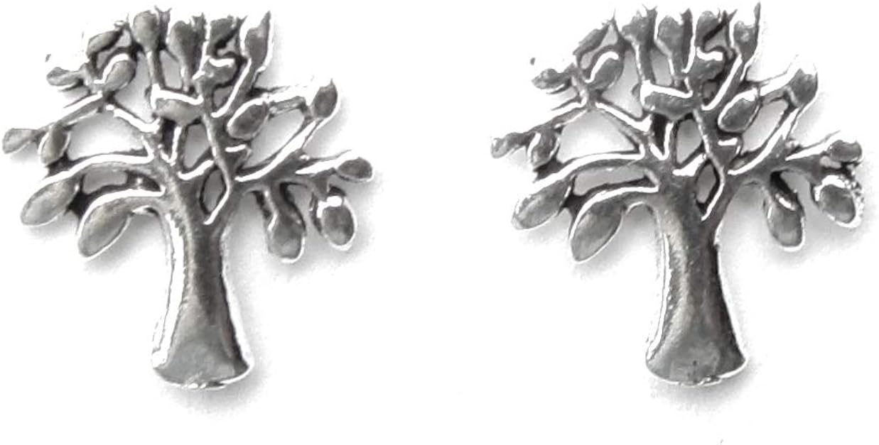 Dainty Sterling Silver Studs, Feather Angel Wings Butterfly Cat Unicorn Celtic Tree of Life Hearts
