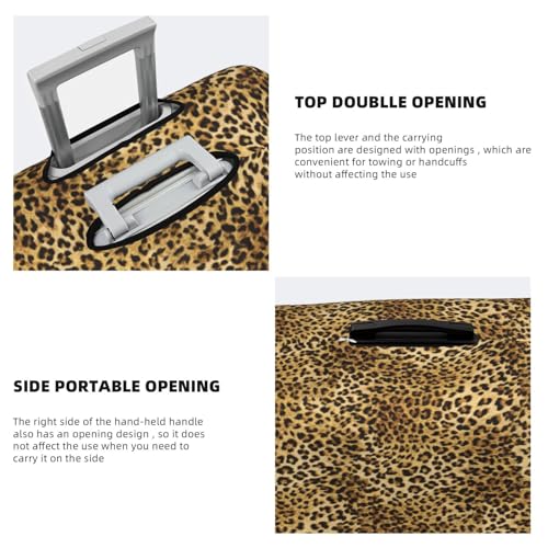 abstract Leopard tiger print Travel Luggage Covers - Elasticity Suitcase Covers Protector for Luggage 18-32 Inch4