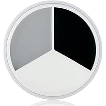 MEICOLY Black White Light Grey Face Body Paint Palette,Halloween Zombie Skeleton Makeup Face Paint,Clown Black White Makeup for Adults and Kids,Professional Body Paint Face Painting for SFX Cosplay