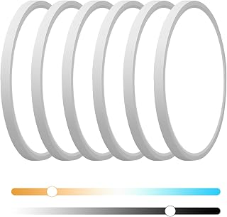6PK 15.8 Inch Dimmable Flush Mount LED Ceiling Light Fixture, 32W,3200LM,3000K/4000K/6000K CCT Selectable,0.67 inch Super Slim LED Ceiling Light for Bedroom,Hallway,Kitchen