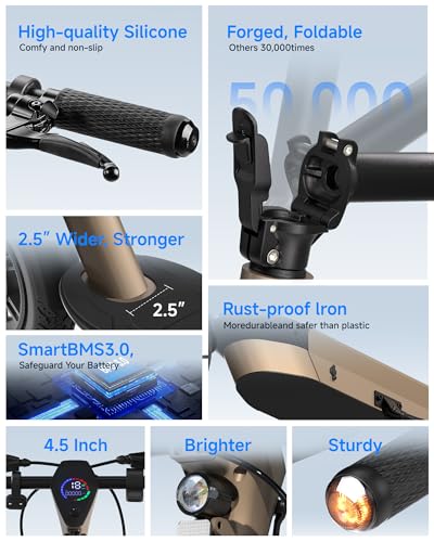 Image of ECOROAD Electric Scooter for Adults, 750W Motor & 25 MPH & 30-35 Miles Long Range, 8.5&10 inch Tires with Dual Suspension, Foldable Commuting E Scooter with App Control