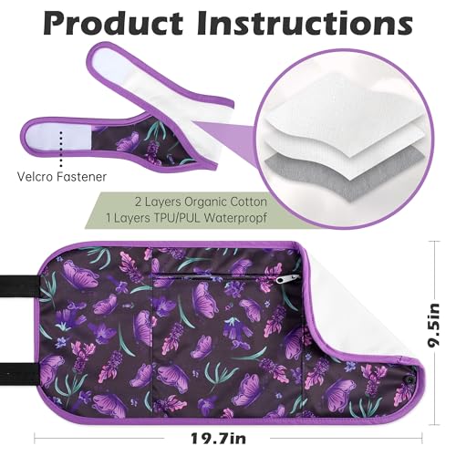 Image of Castor Oil Pack Wrap Organic Cotton 2 Pcs, Castor Oil Cold Pressed Highly Absorbent for Liver Detox, Christmas Gifts for Women, Mom, Wife, Girlfriend, Sister, Friends, Houndstoot