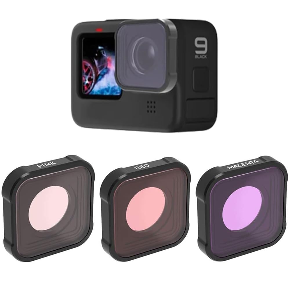 Action Pro Underwater Diving Magenta Filter Compatible With GoPro Hero-9 Black (Directly Replace The Standard Protective Lens On Your Camera) 2