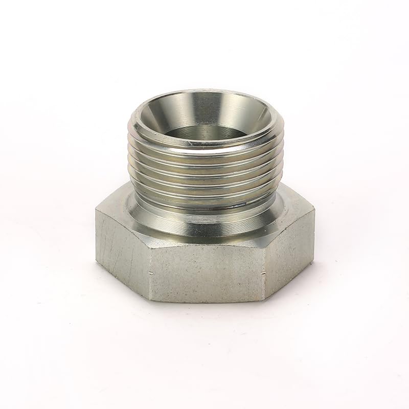 Hydraulic Plug BSP Male Double Use for 60 deg Seat or Bonded seal Hydraulic Hose Adapter, 50PCS set (Male BSP 3/8'' Plug)