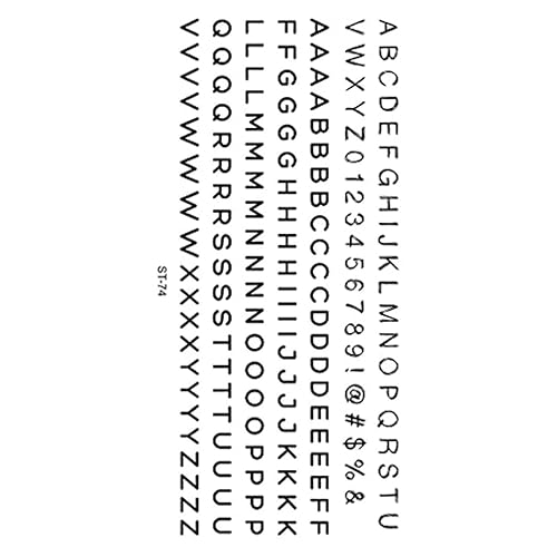 Supperb Tatuajes temporales - Tatuajes de letras pequeñas a mano