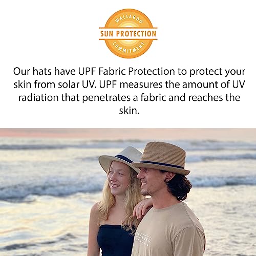 Wallaroo Hat Company – Men’s Turner Fedora – Wide Brim Straw Hat With Upf 50+ Sun Protection For Summer And Outdoors (Camel, Large/Extra Large) #TOP7