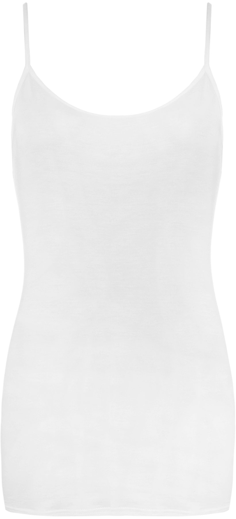 Wearall Women's White Stretch Strappy Vest 12/14