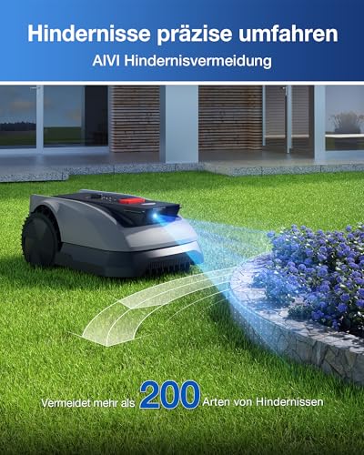 ECOVACS Goat O600 RTK Care Kit Mähroboter Ohne Begrenzungskabel, 600 m², RTK+Vision-Navigation, Rasenmähroboter, KI-Hindernisvermeidung, App Steuerung, Passiert 0,7 M Schmale Stellen 6