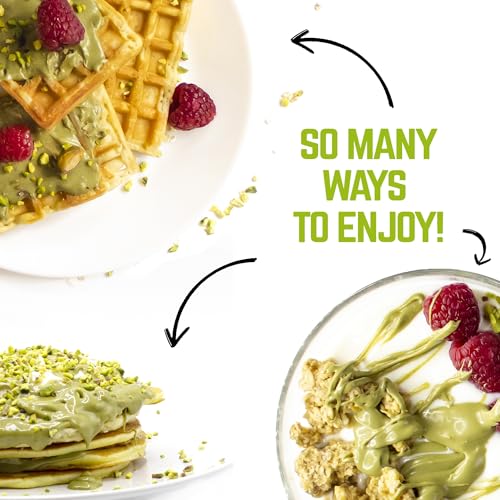 Image of EATALIAN by AMZ BETTER Protein Cream, 17.63 oz / 500 gr, Pistachio Paste with 94 g of Proteins, Made in Italy, Sweet and Unique, Taste Ideal on Bread and Excellent for Dubai Chocolate